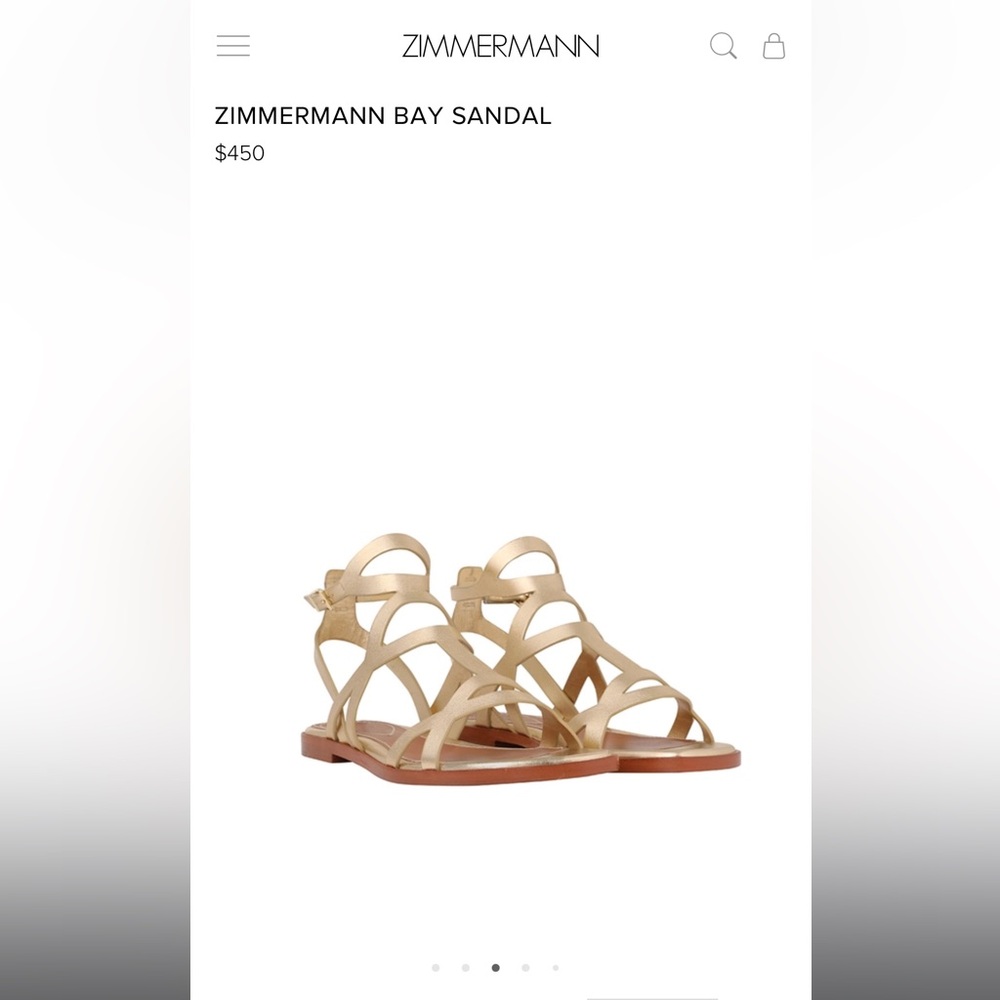 ZIMMERMANN BAY SANDAL (NWT size 36)